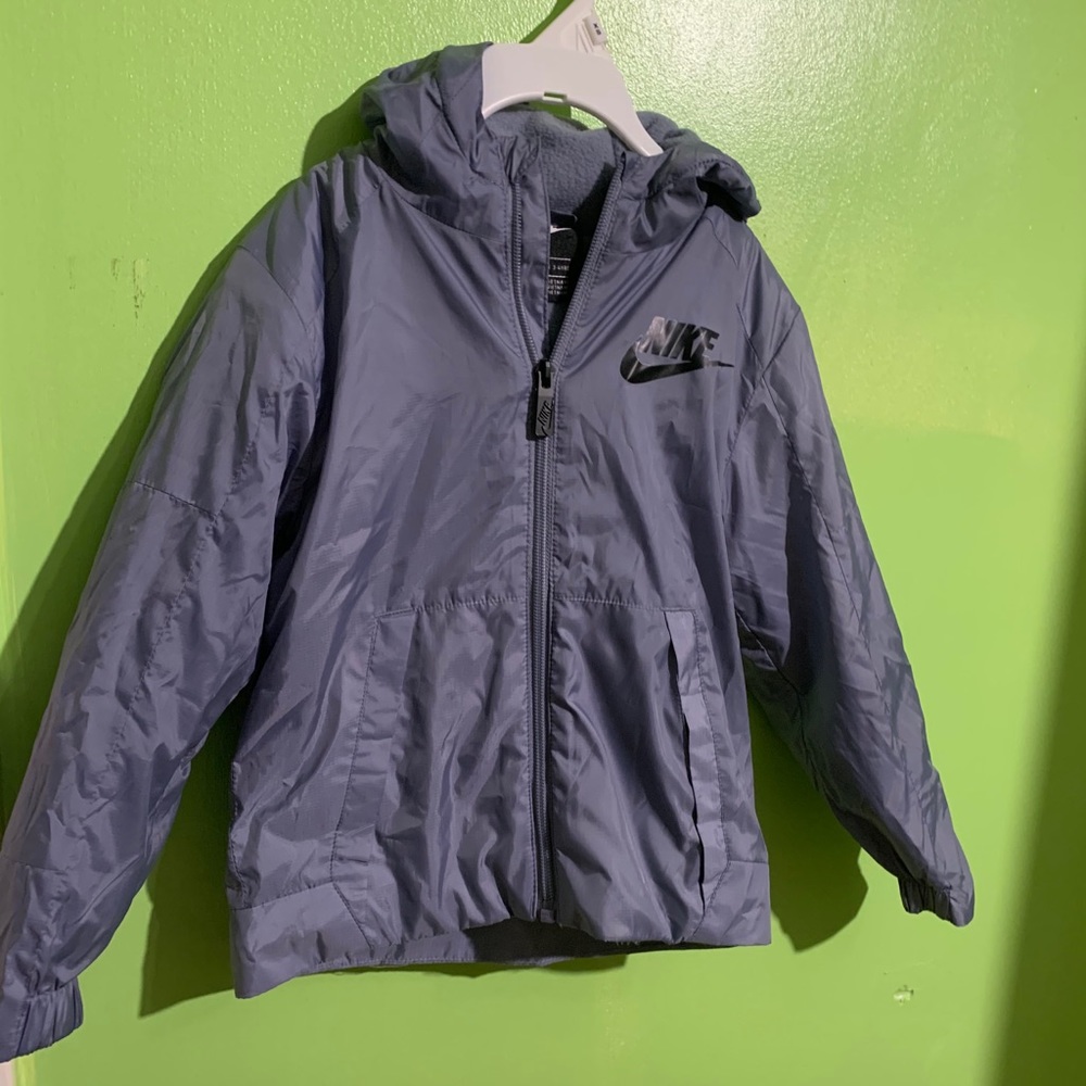 Nike Fleece Lined Rain Jacket Coat for girls